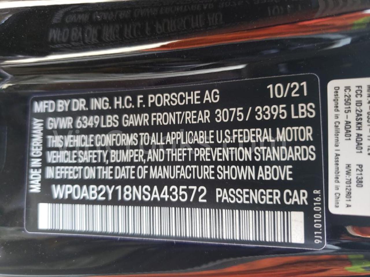 WP0AB2Y18NSA43572