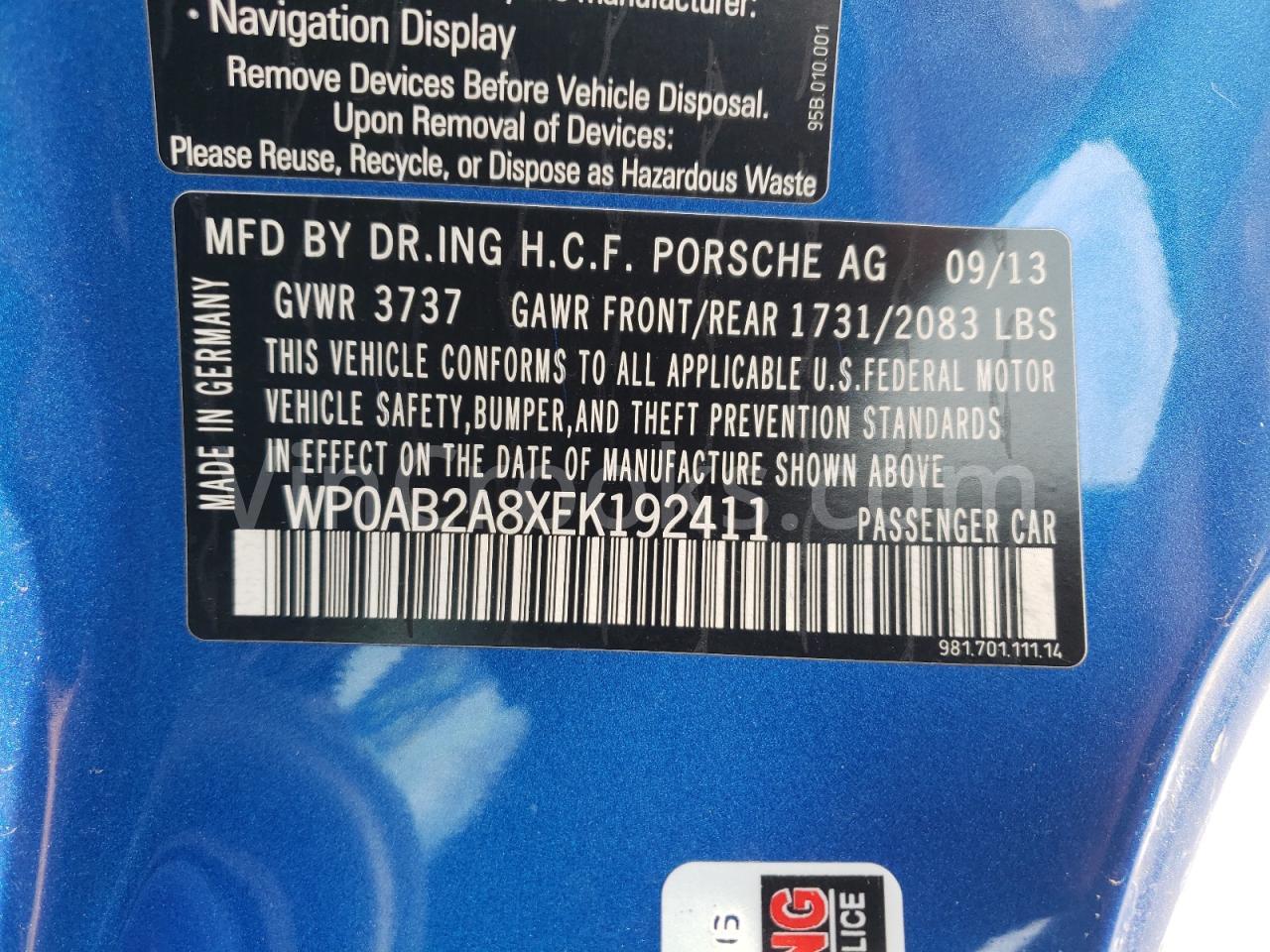 WP0AB2A8XEK192411