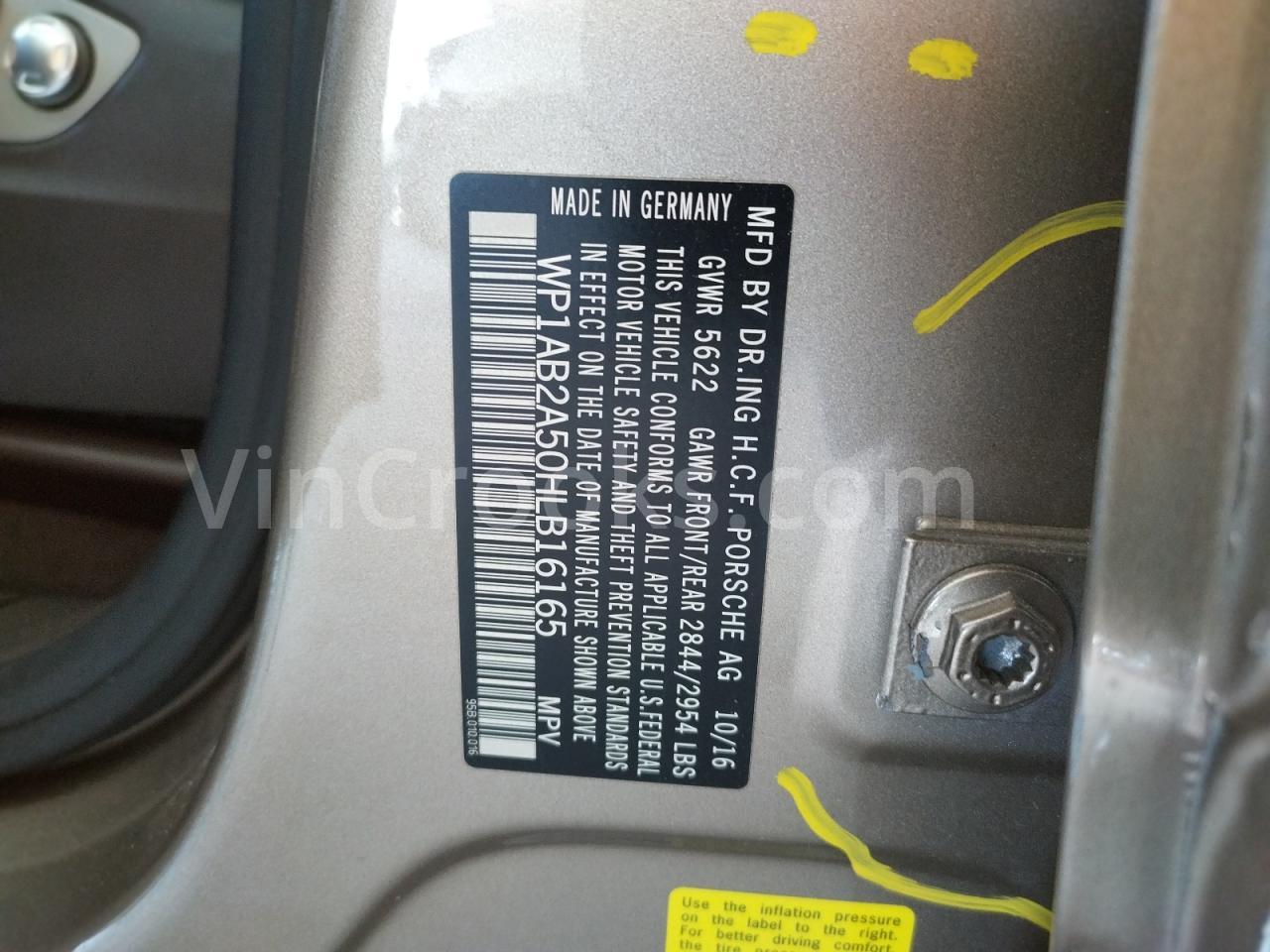 WP1AB2A50HLB16165