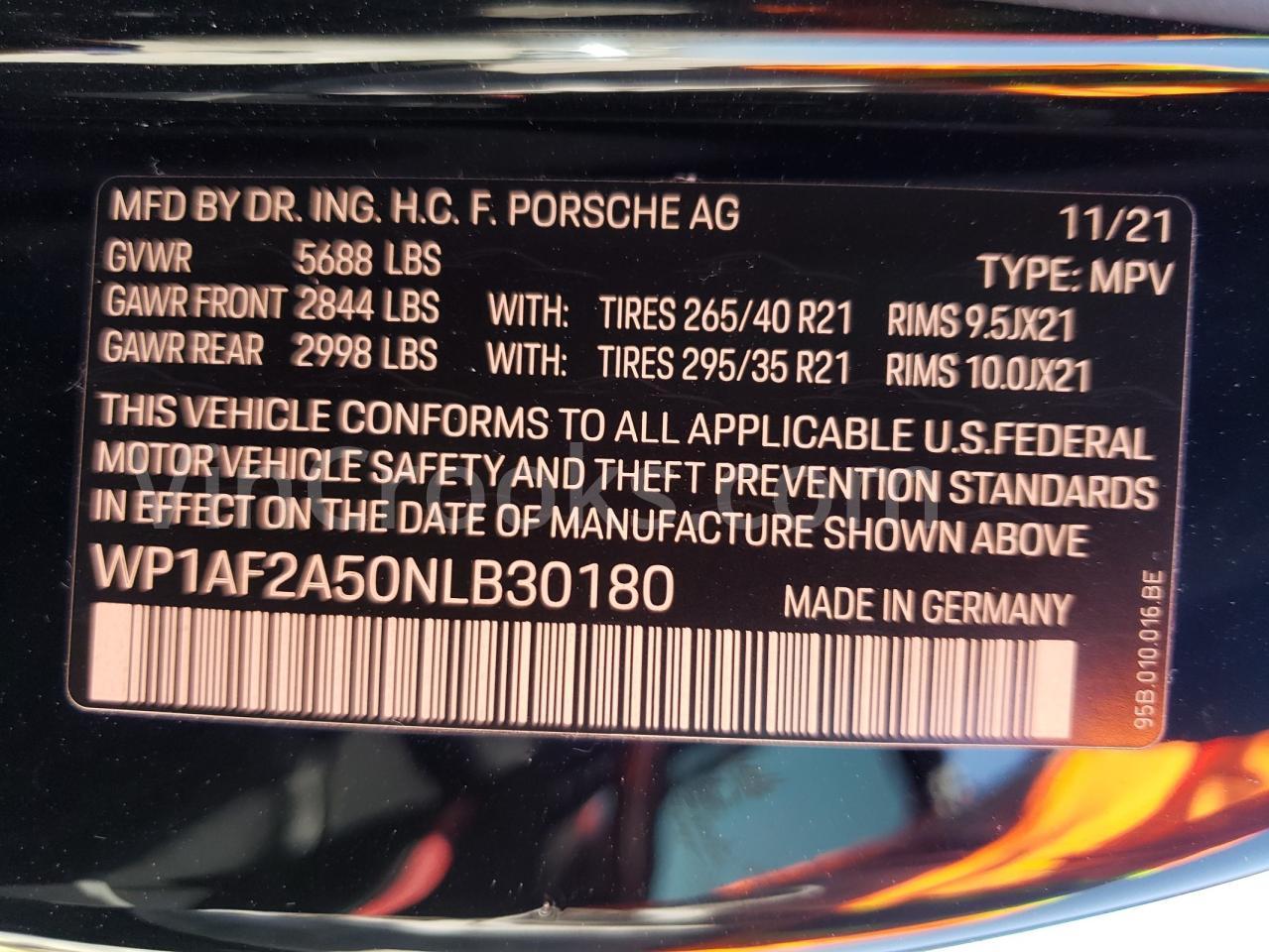 WP1AF2A50NLB30180