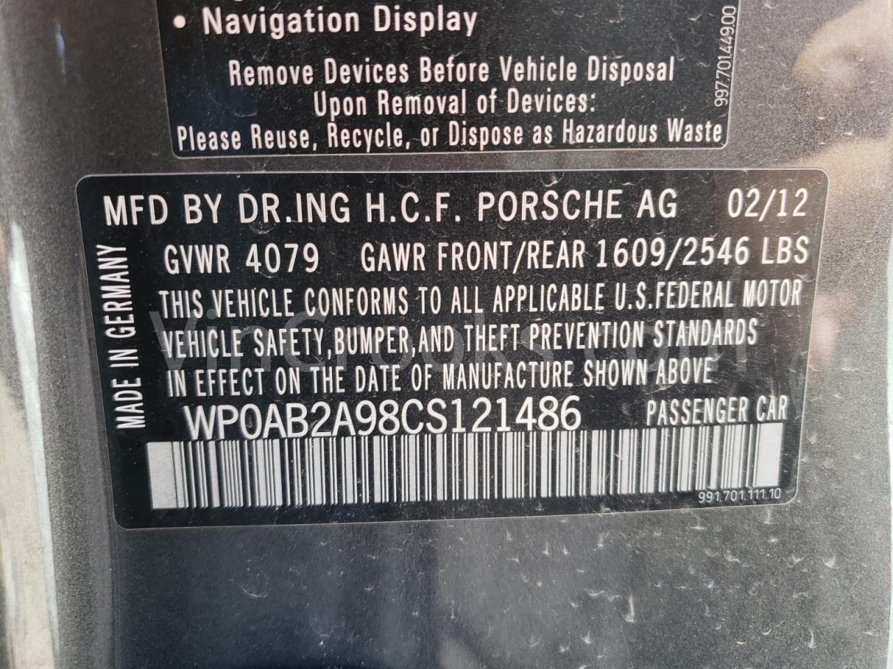 WP0AB2A98CS121486
