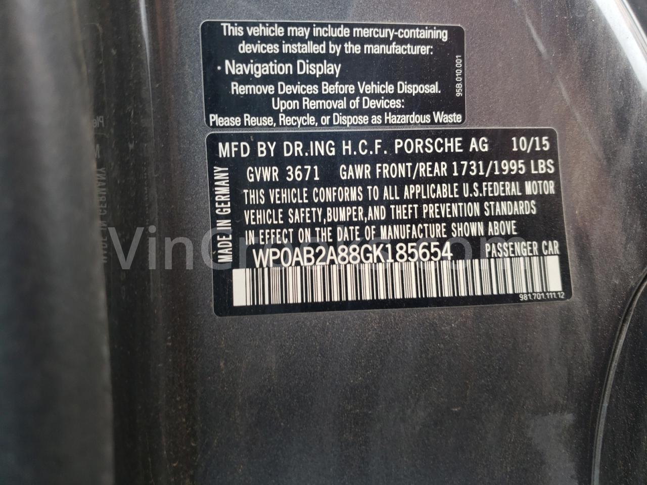 WP0AB2A88GK185654