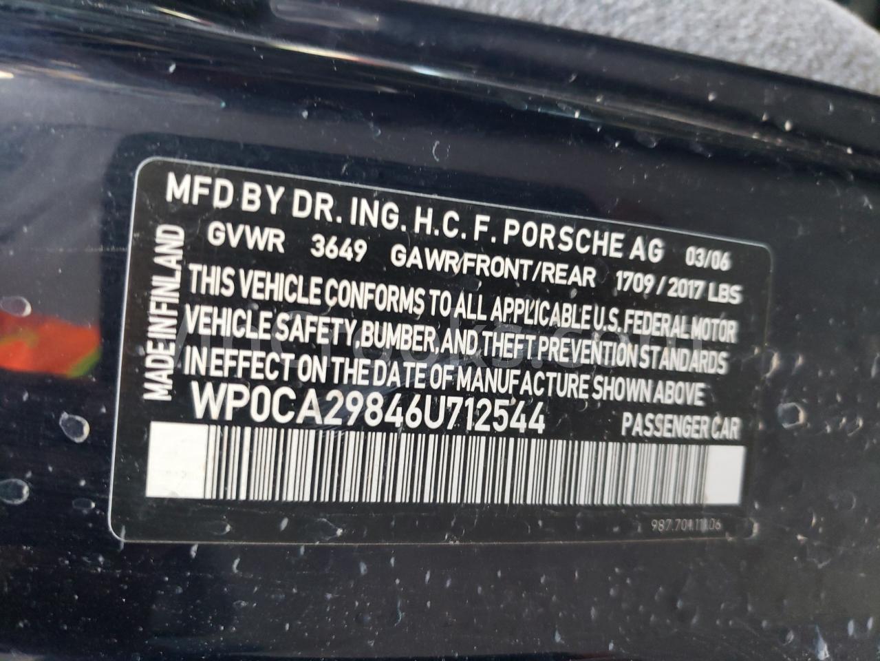 WP0CA29846U712544