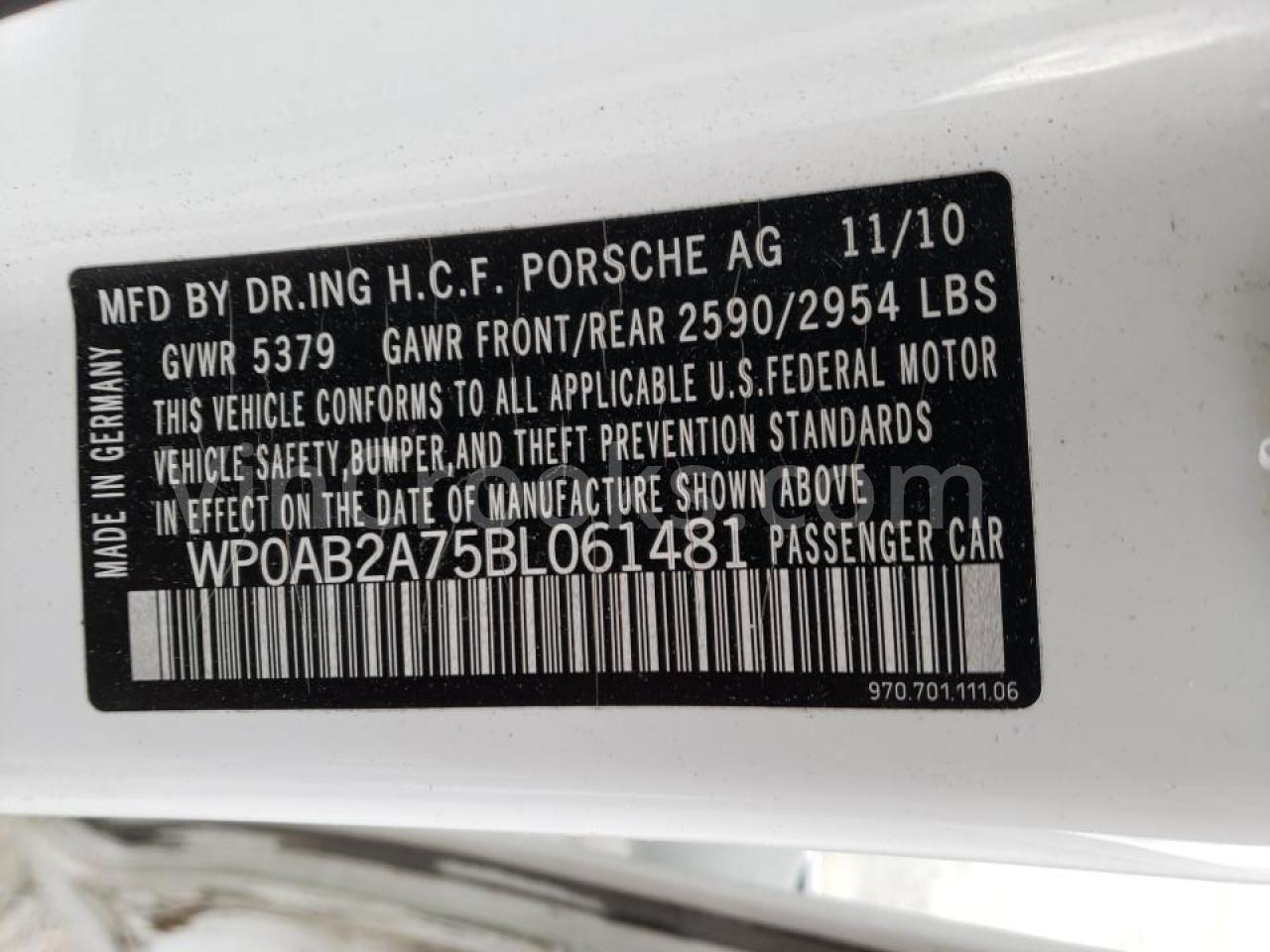 WP0AB2A75BL061481