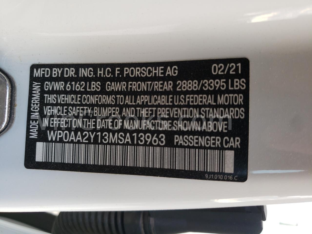 WP0AA2Y13MSA13963