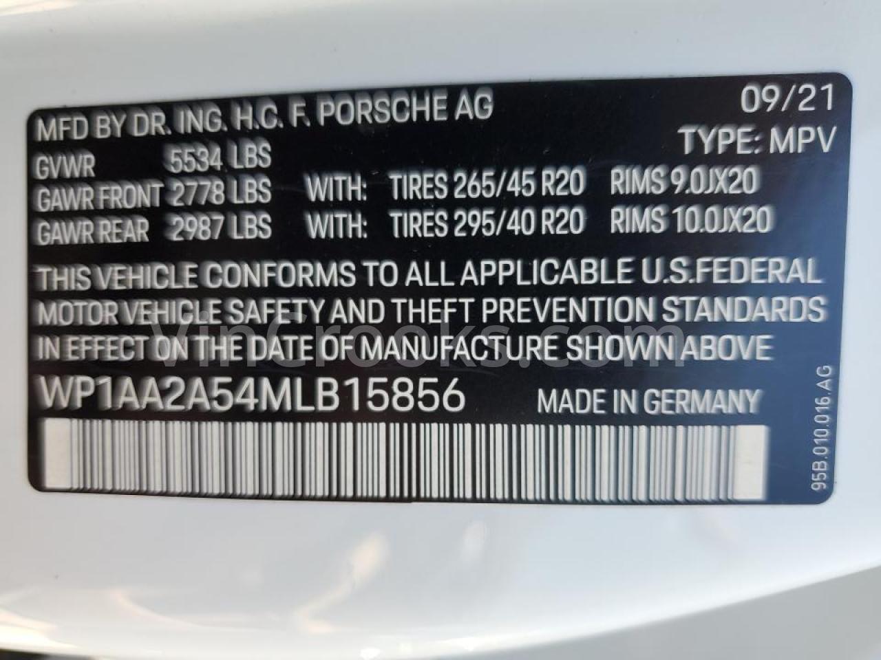 WP1AA2A54MLB15856