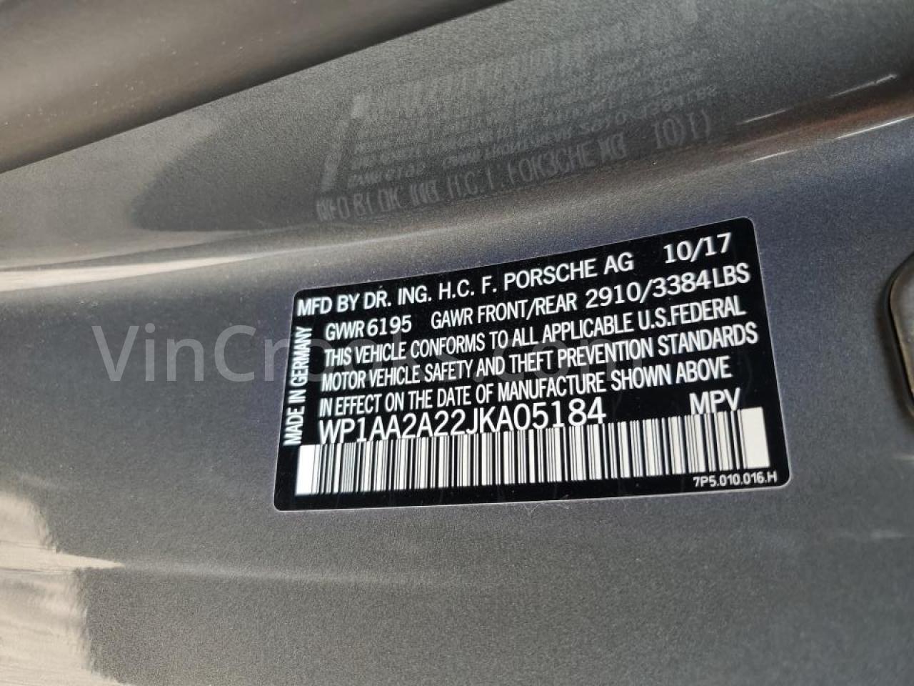 WP1AA2A22JKA05184