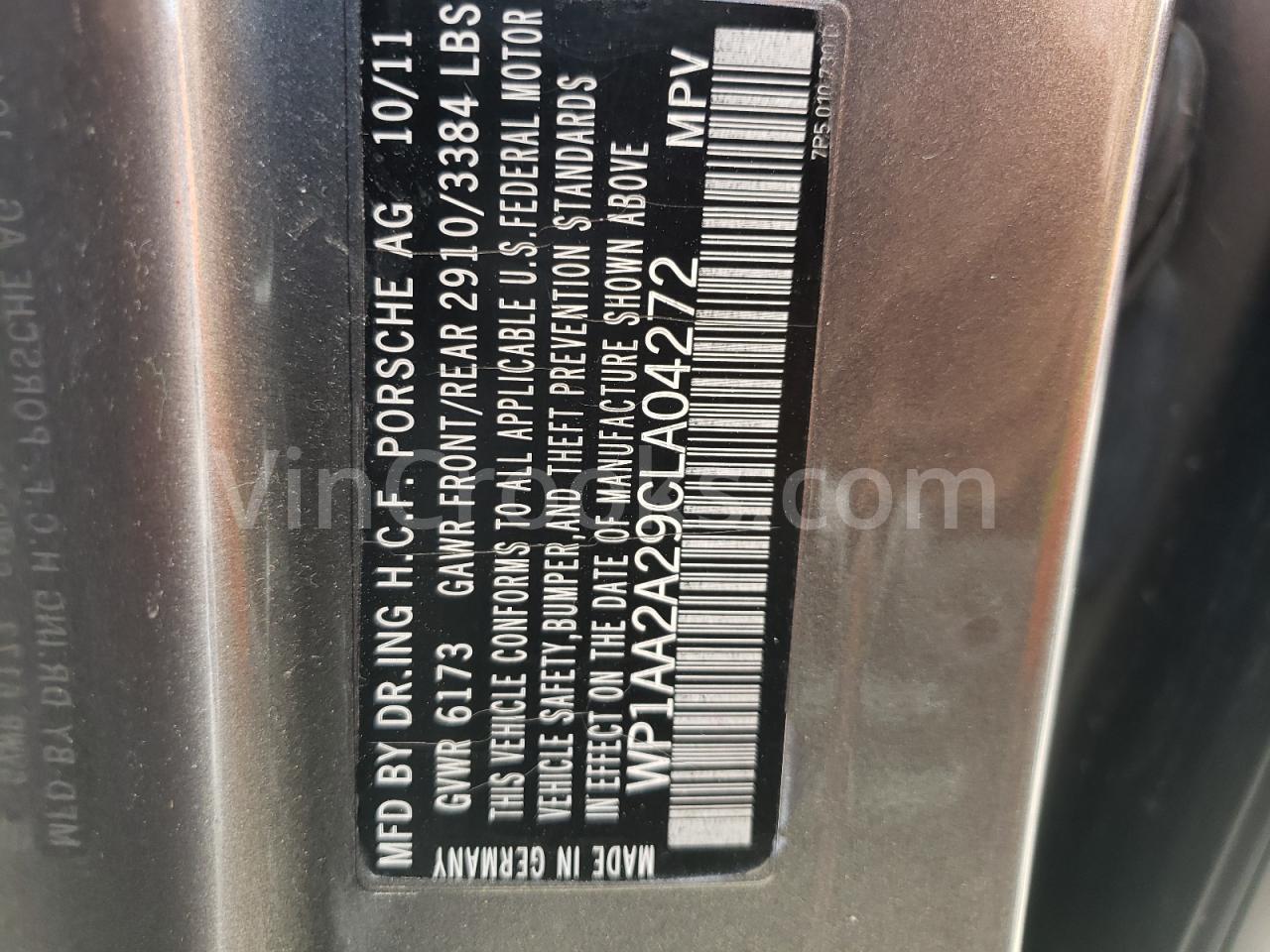 WP1AA2A29CLA04272
