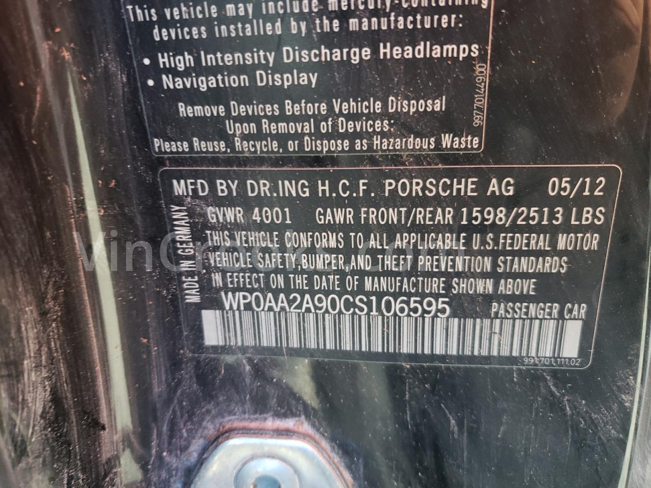 WP0AA2A90CS106595