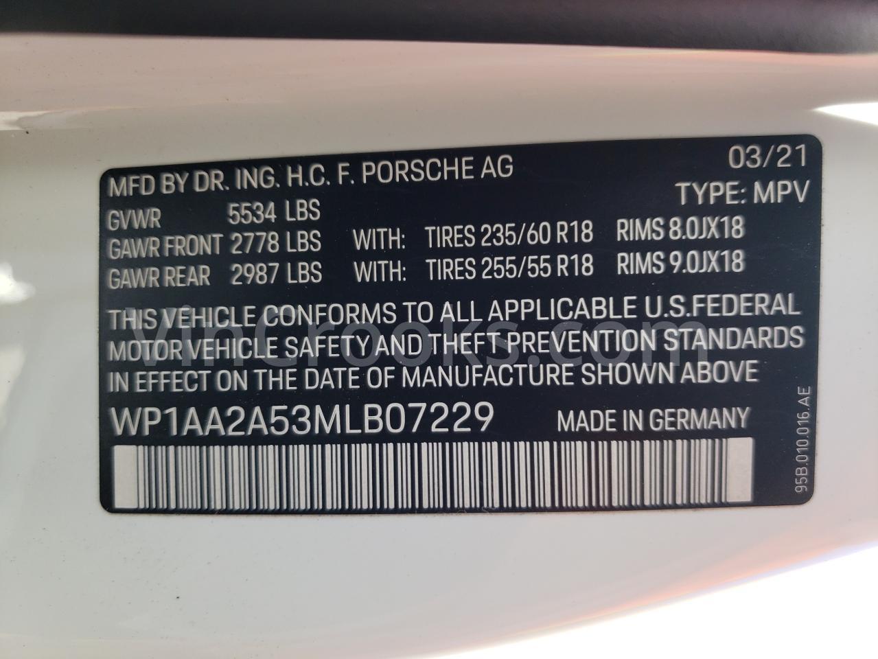 WP1AA2A53MLB07229