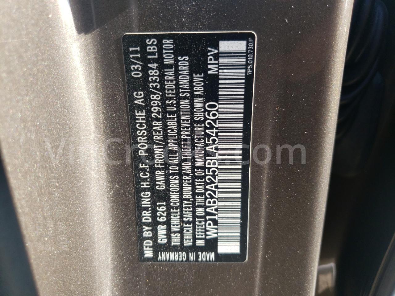WP1AB2A25BLA54260