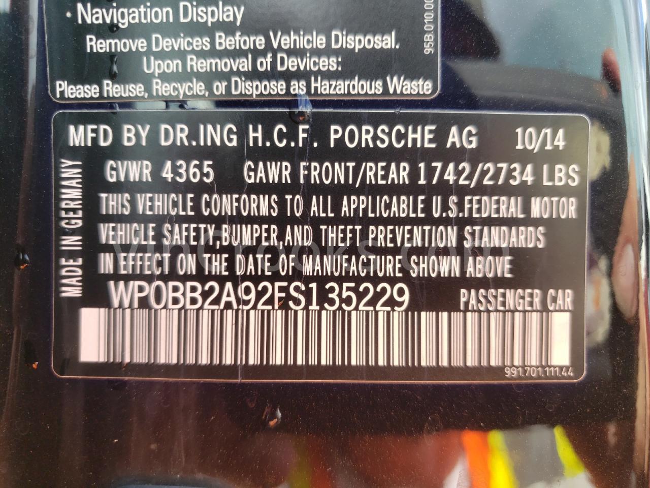 WP0BB2A92FS135229