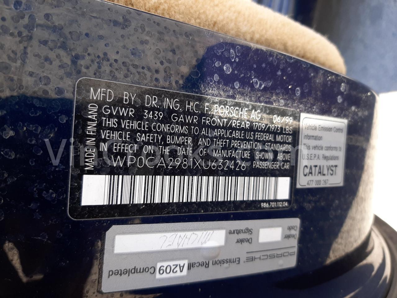 WP0CA2981XU632426
