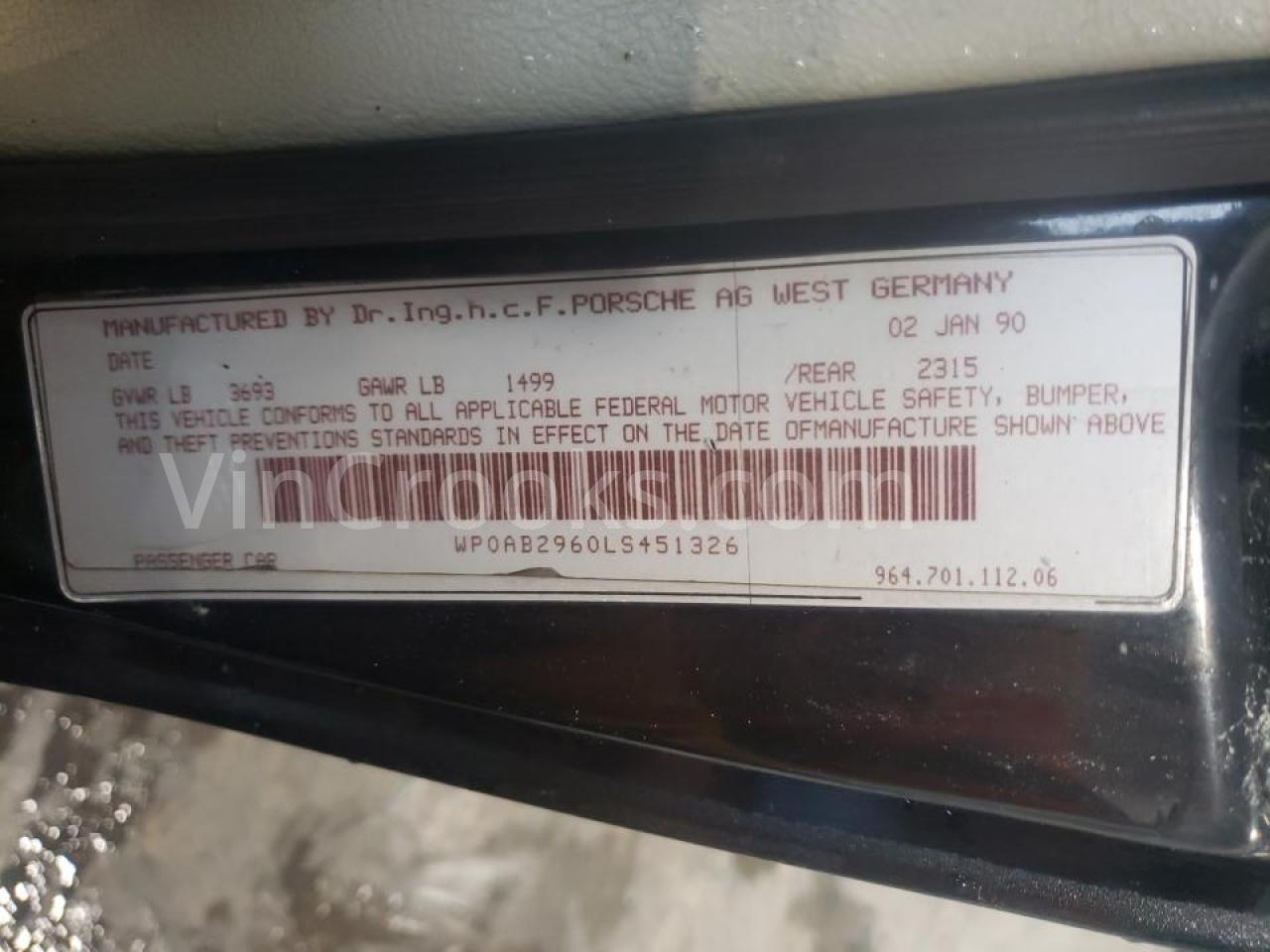 WP0AB2960LS451326