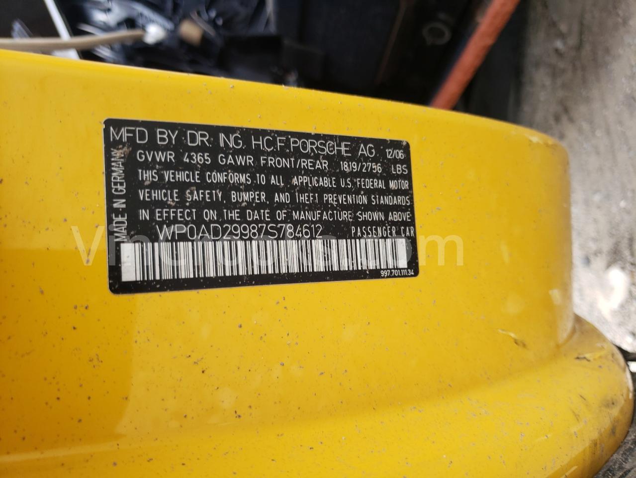 WP0AD29987S784612