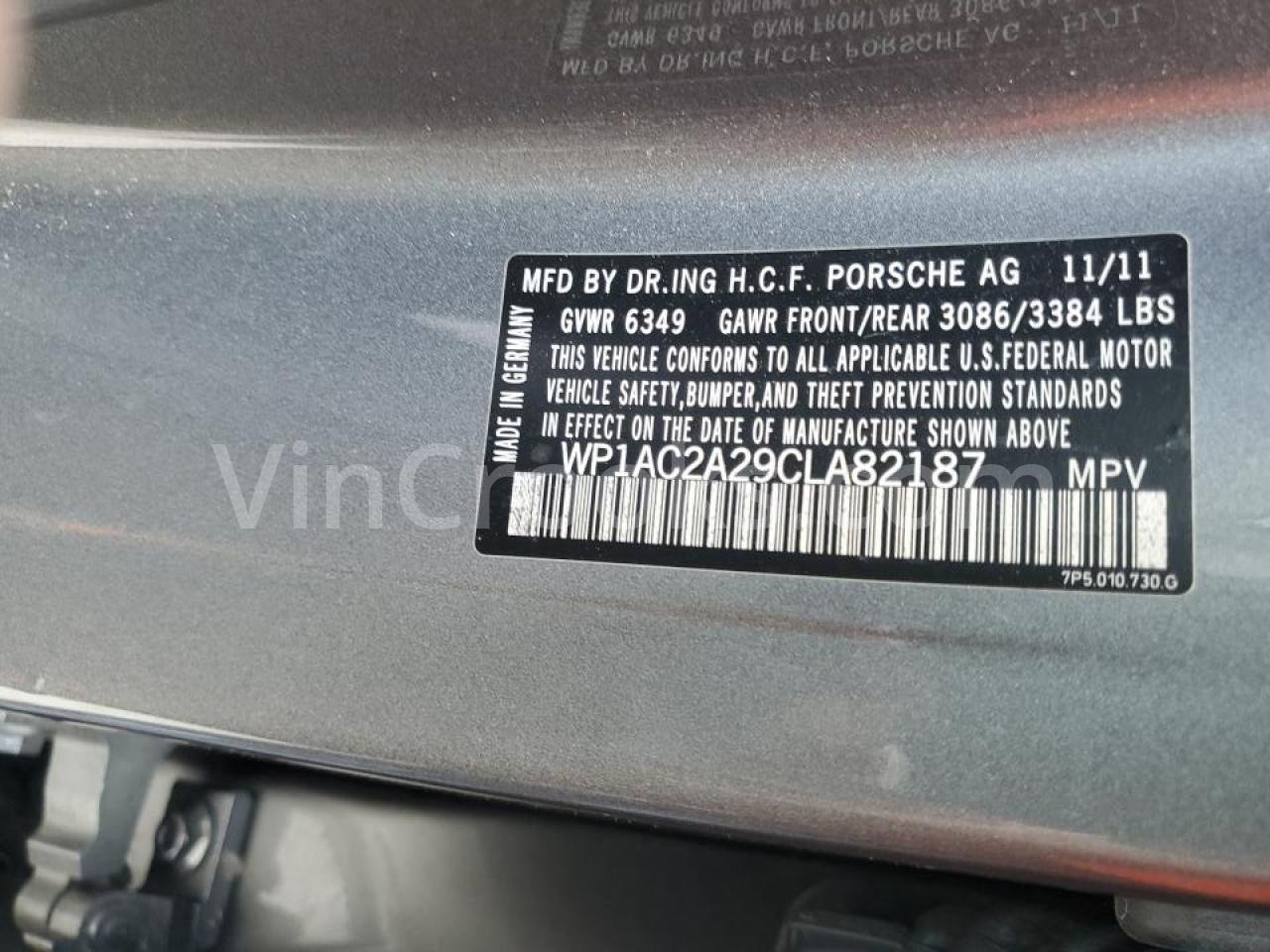 WP1AC2A29CLA82187