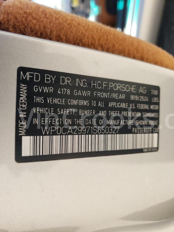 WP0CA29971S650327