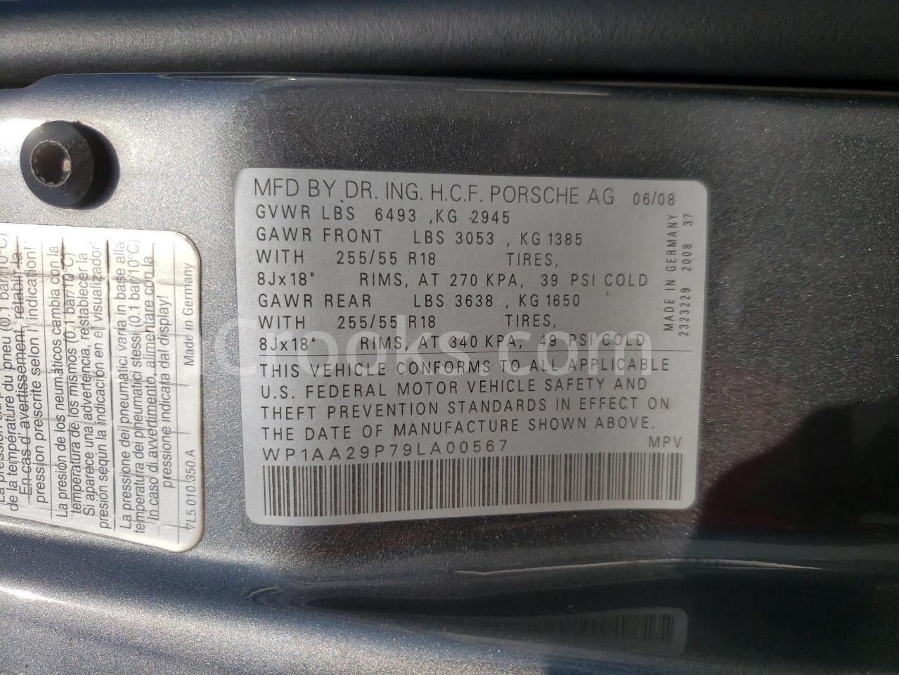 WP1AA29P79LA00567