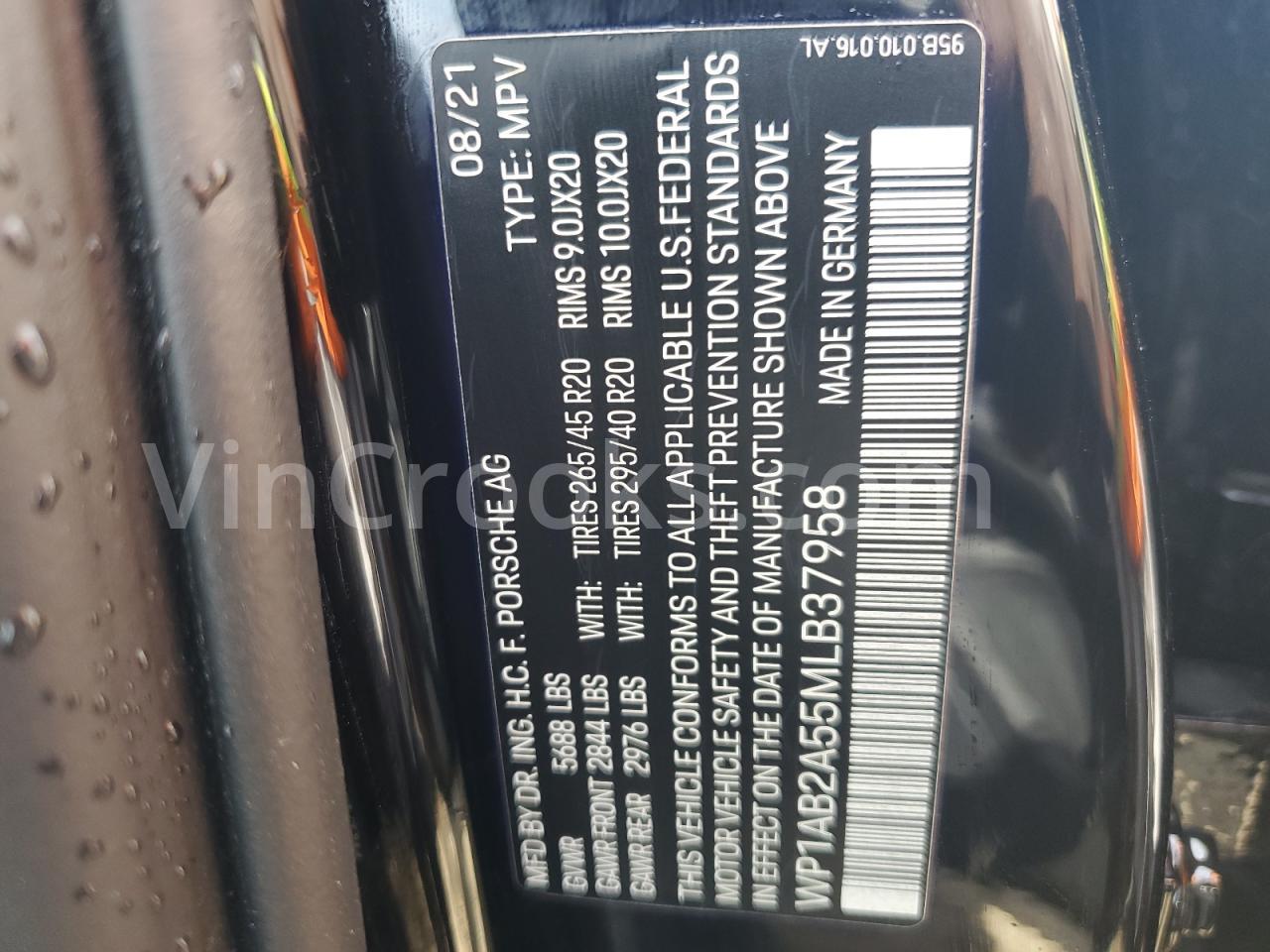 WP1AB2A55MLB37958