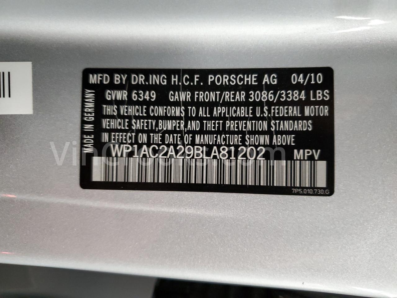 WP1AC2A29BLA81202