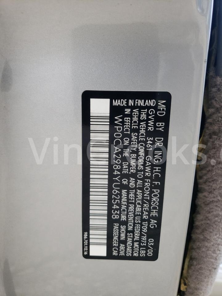 WP0CA2984YU625438