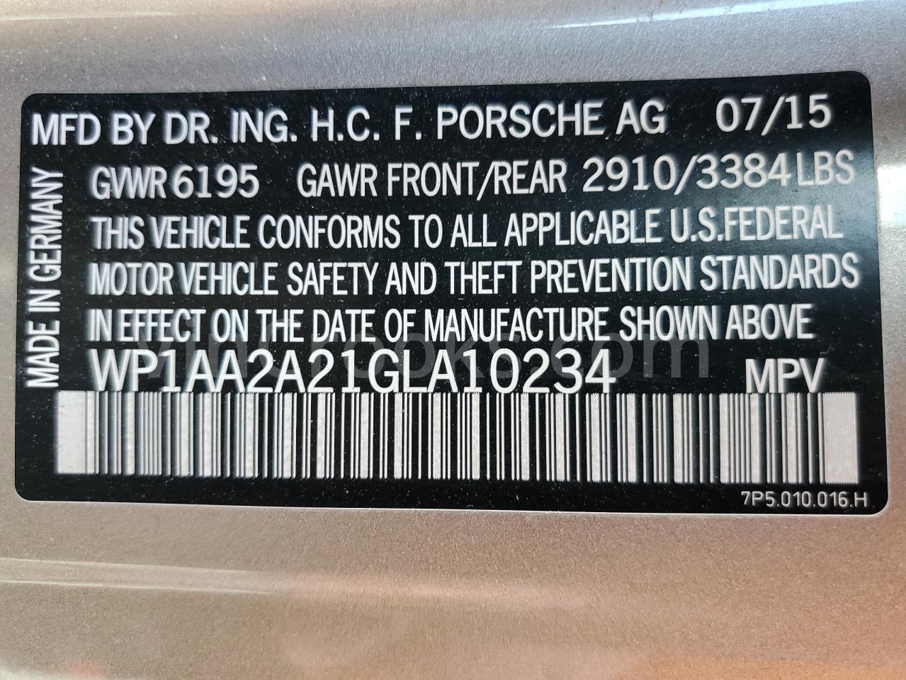 WP1AA2A21GLA10234